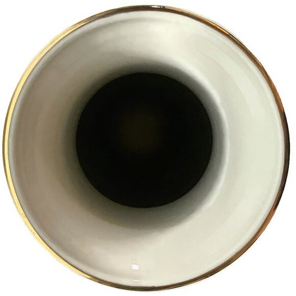 Japanese Shibata Vase Porcelain Floral Design 10.75" Tall Multicolor - Picture 6 of 8